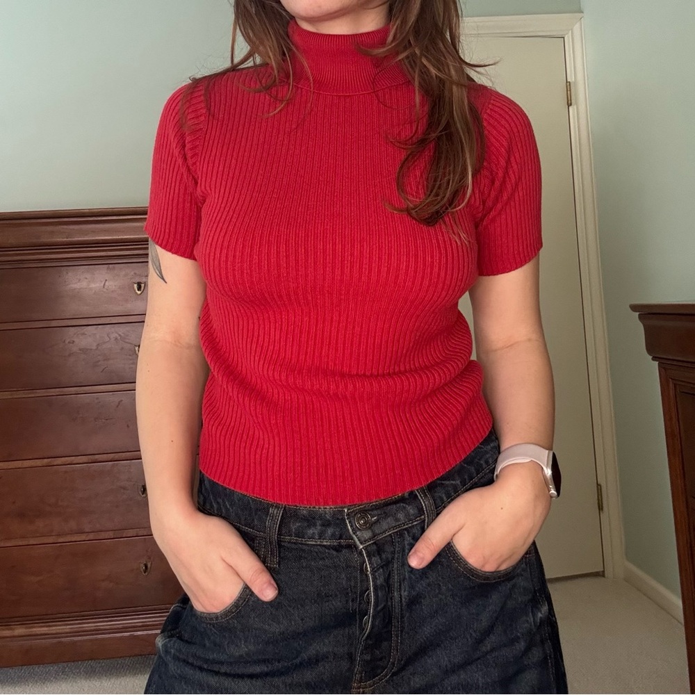 Eddie Bauer Vibrant Red Short Sleeve Top